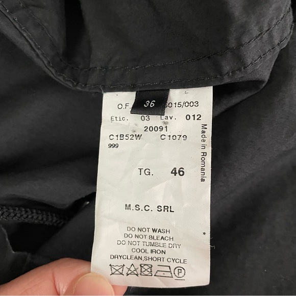 Emporio Armani “Josh Line” MEDIUM black utility jacket trench coat Hooded - Picture 7 of 13